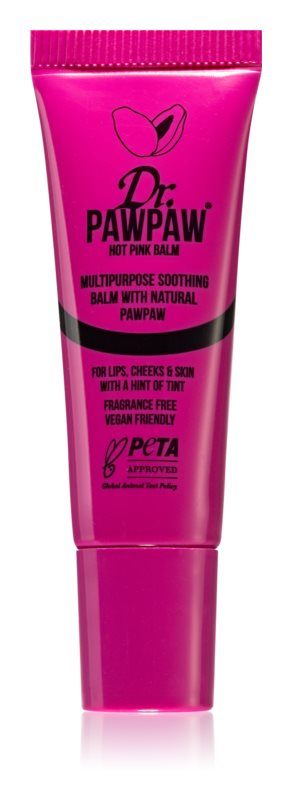 Dr. Pawpaw Hot Pink tinting balm for lips and cheeks