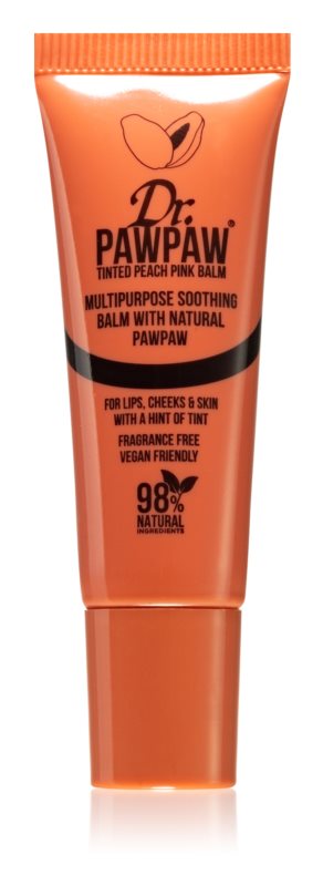 Dr. Pawpaw Peach Pink tinting balm for lips and cheeks