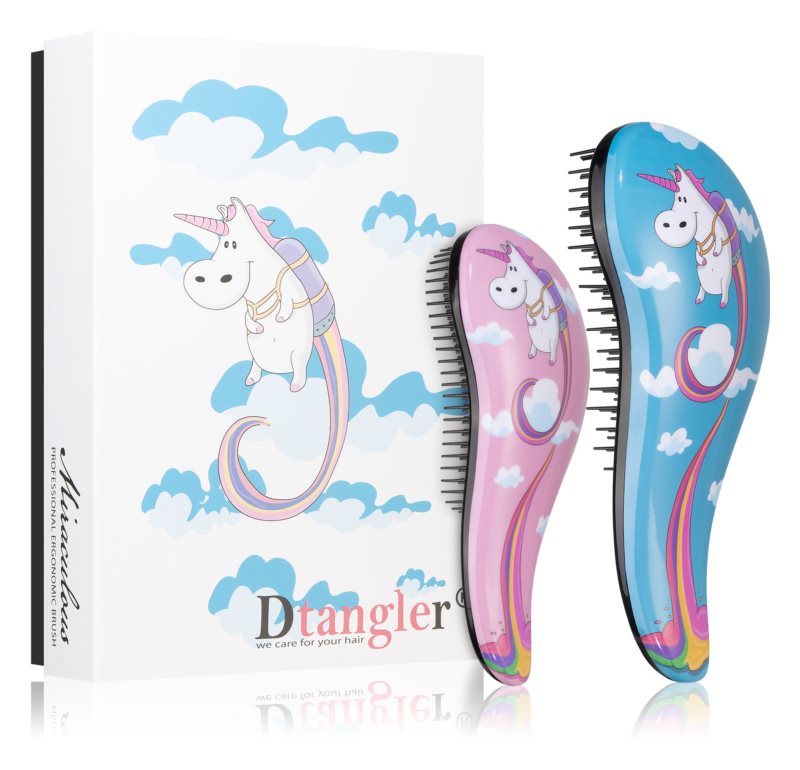 Dtangles Unicorn 2 pcs hairbrush set
