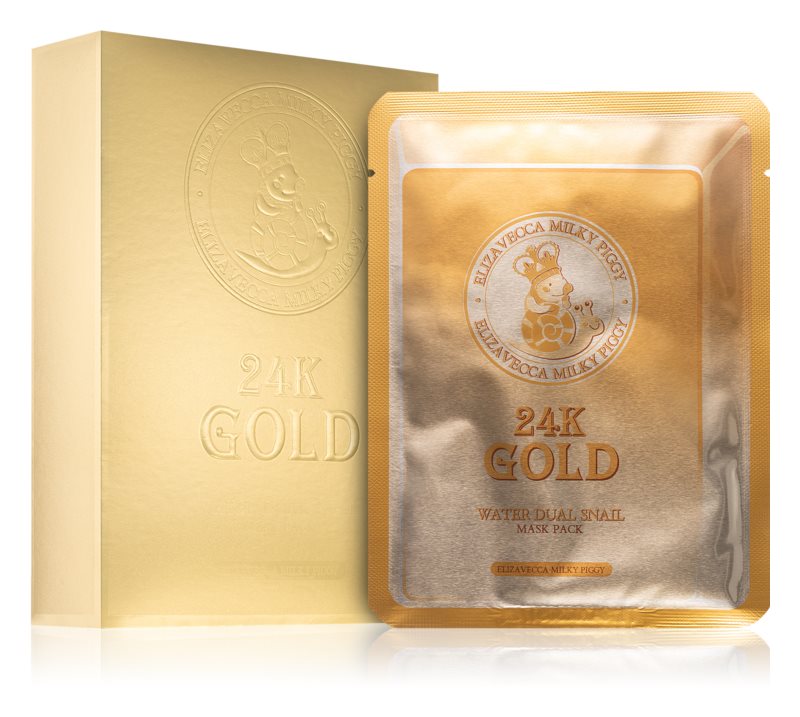 Elizavecca Milky Piggy 24K Gold Water Dual Snail Mask 10x25 ml