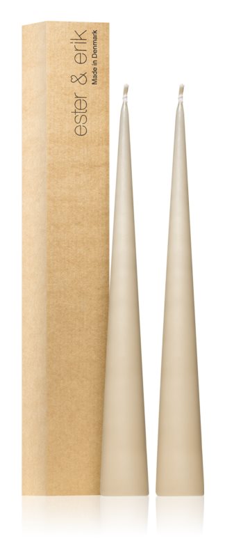 ester & erik cone candles nougat note (no. 18) 2x37 cm