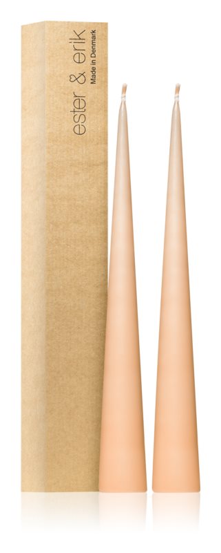 ester & erik cone candles rosy caramel (no. 20) 2x37 cm