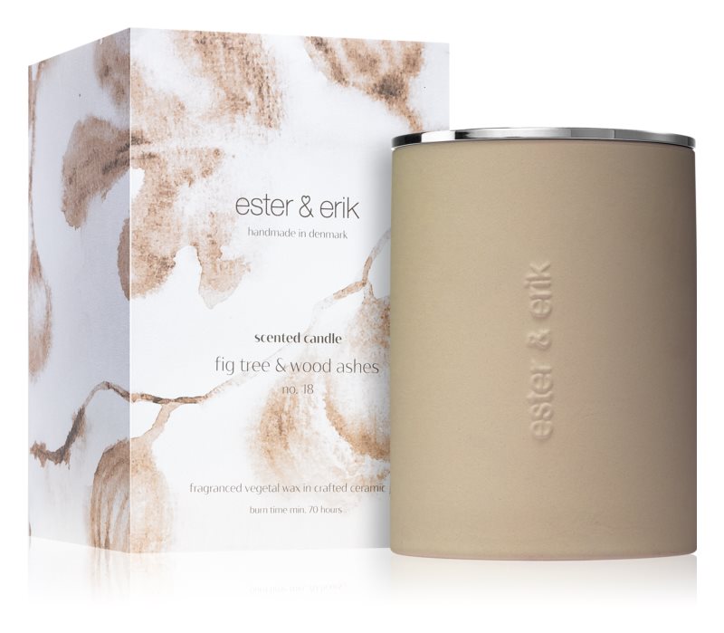 ester & erik scented candle fig tree & wood ashes (no. 18) 350 g