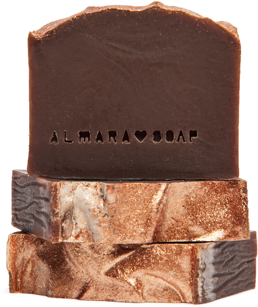 Almara Soap Fancy Gold Chocolate handmade soap 100g