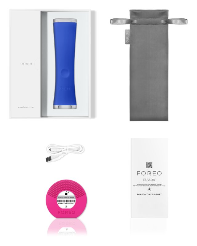 FOREO Espada Blue Light Pen to relieve acne symptoms