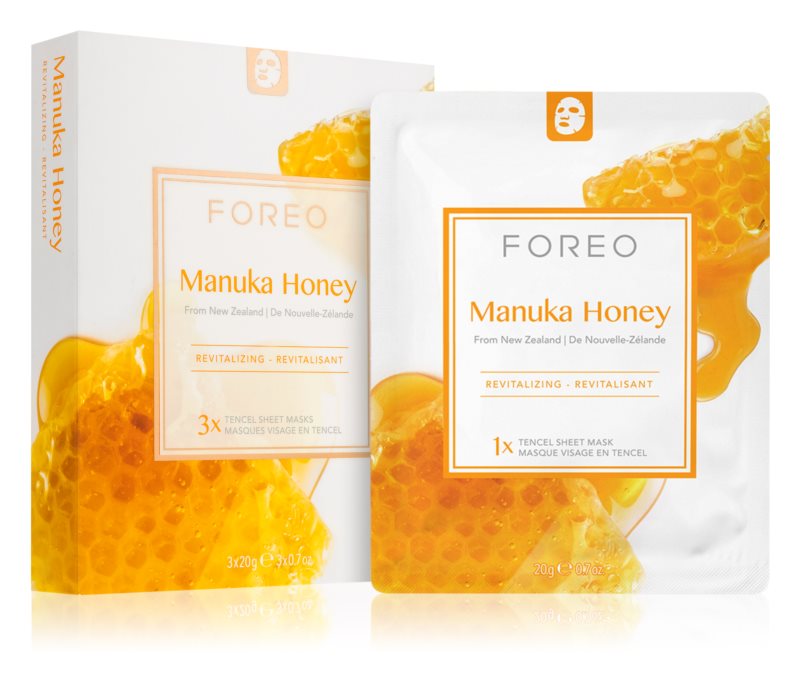 FOREO Farm to Face Sheet Mask Manuka Honey 3 x 20 ml