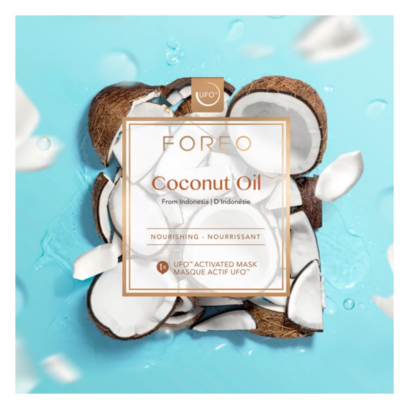FOREO UFO™ Coconut Oil deeply nourishing mask 6 x 6 g