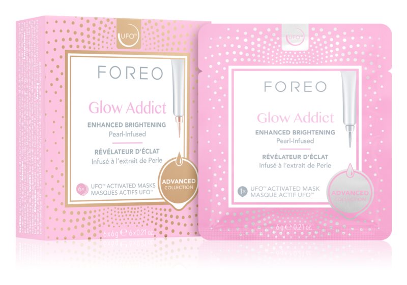 FOREO ™ UFO Glow Addict brightening mask 6 x 6 g