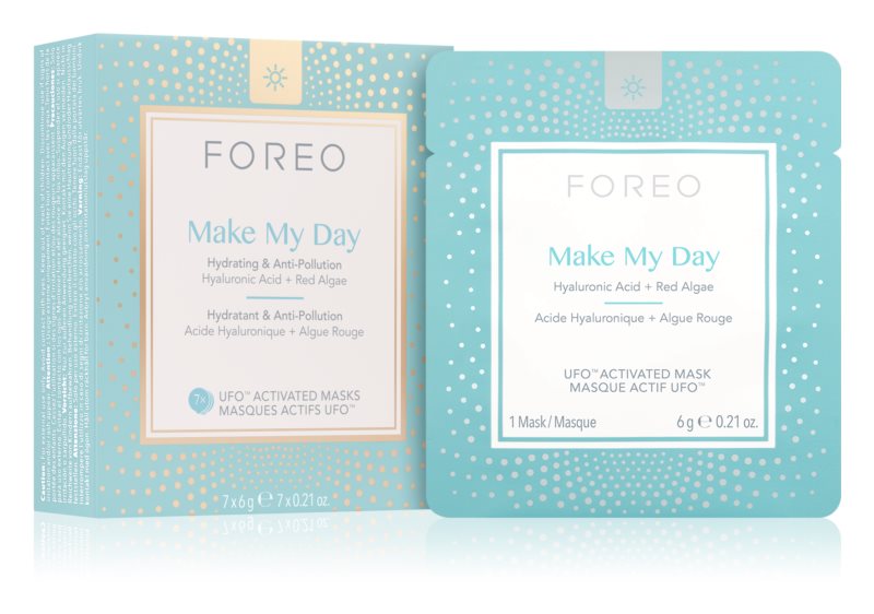 FOREO ™ UFO Make My Day protective face mask with moisturizing effect 7 x 6 g