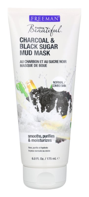 Freeman Feeling Beautiful Charcoal & Black Sugar Mud Mask