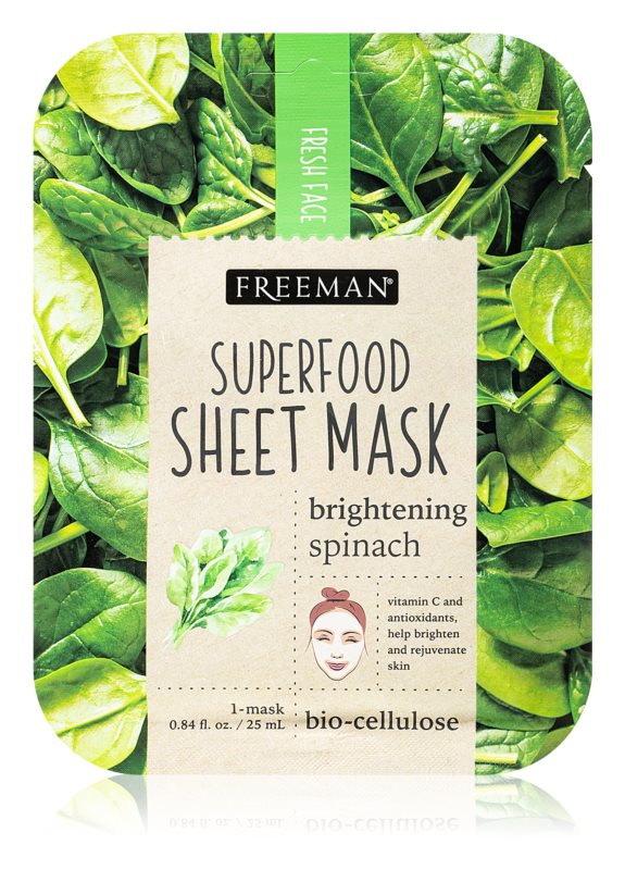Freeman Superfood Spinach brightening sheet mask 25 ml