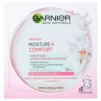 Garnier Moisture + Comfort Super Hydrating Soothing Textile Mask 32g 2 pcs