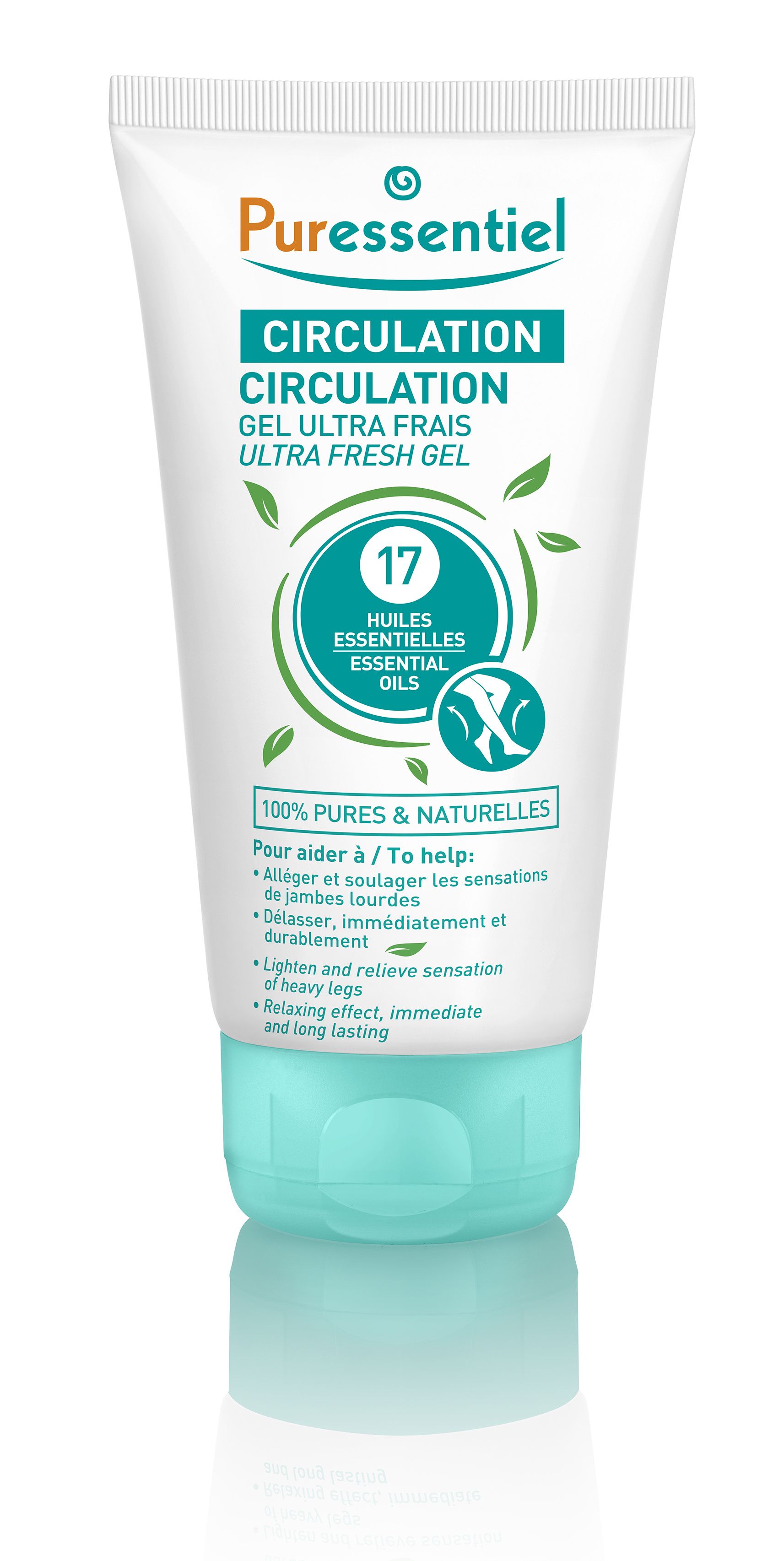 PURESSENTIEL Fresh gel for tired and swollen feet 125 ml