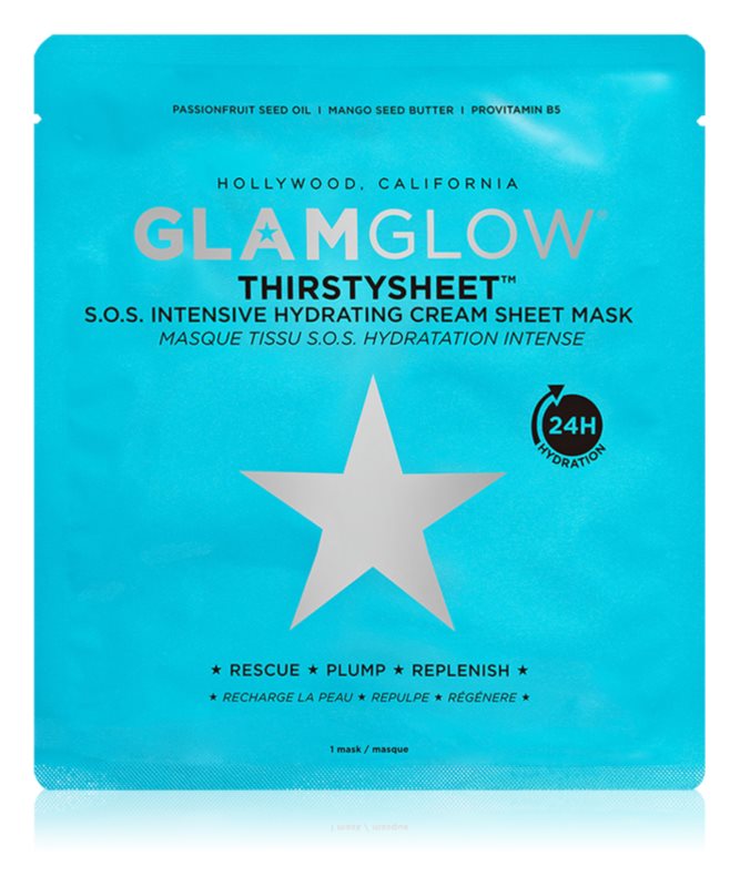 Glamglow Thirstysheet sheet mask with moisturizing effect 1pc