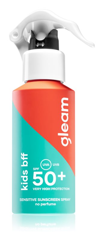 Gleam Kids bff Sensitive Sunscreen spray SPF 50+