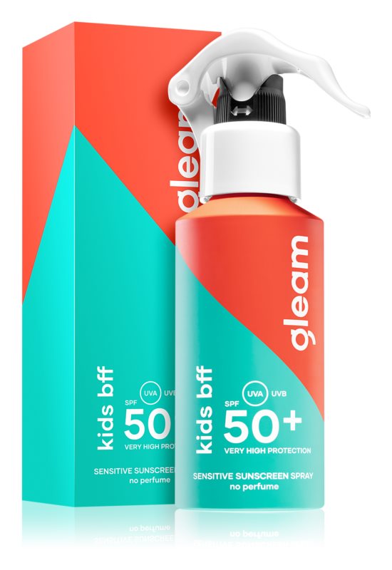 Gleam Kids bff Sensitive Sunscreen spray SPF 50+