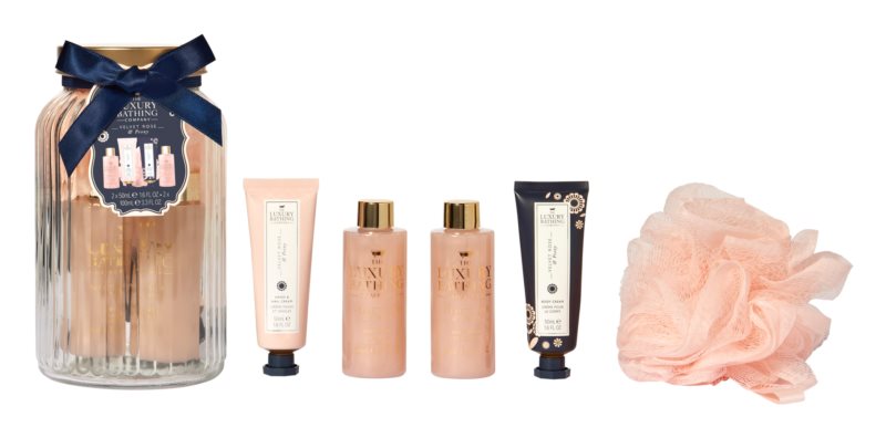 Grace Cole Luxury Bathing Velvet Rose & Peony gift set (for hands and body)