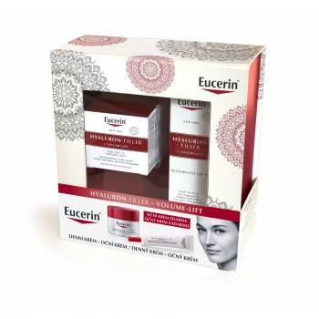 Eucerin Hyaluron-Filler + Volume-Lift Day Cream For Dry Skin + Eye Cream  Gift Set