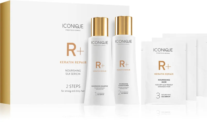 ICONIQUE Keratin repair 2 steps for strong and shiny hair Gift Set