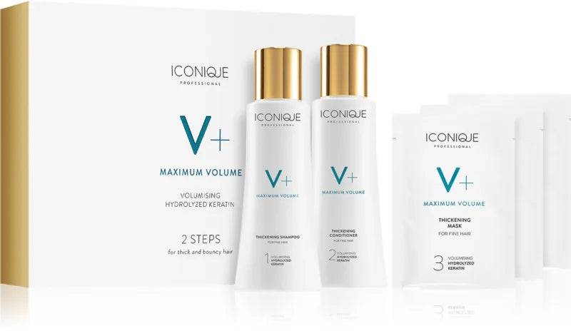 ICONIQUE Maximum volume 2 steps for thick and bouncy hair Gift Set