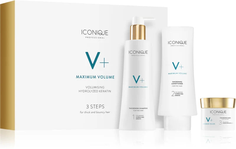 ICONIQUE Maximum volume 3 steps for thick and bouncy hair Gift Set
