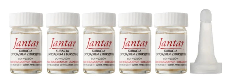 Ideepharm Medica Jantar restorative treatment for damaged and fragile hair 5 x 5 ml