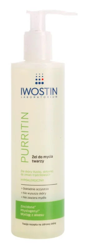 iwostin Purritin Washing gel for oily skin prone to acne
