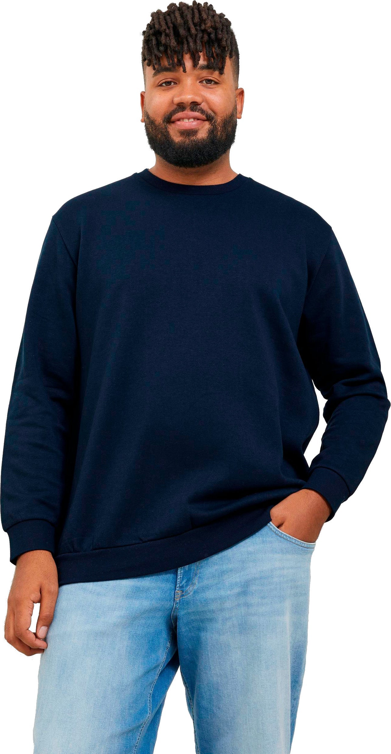Jack&Jones PLUS JJEBRADLEY Relaxed Fit men's sweatshirt