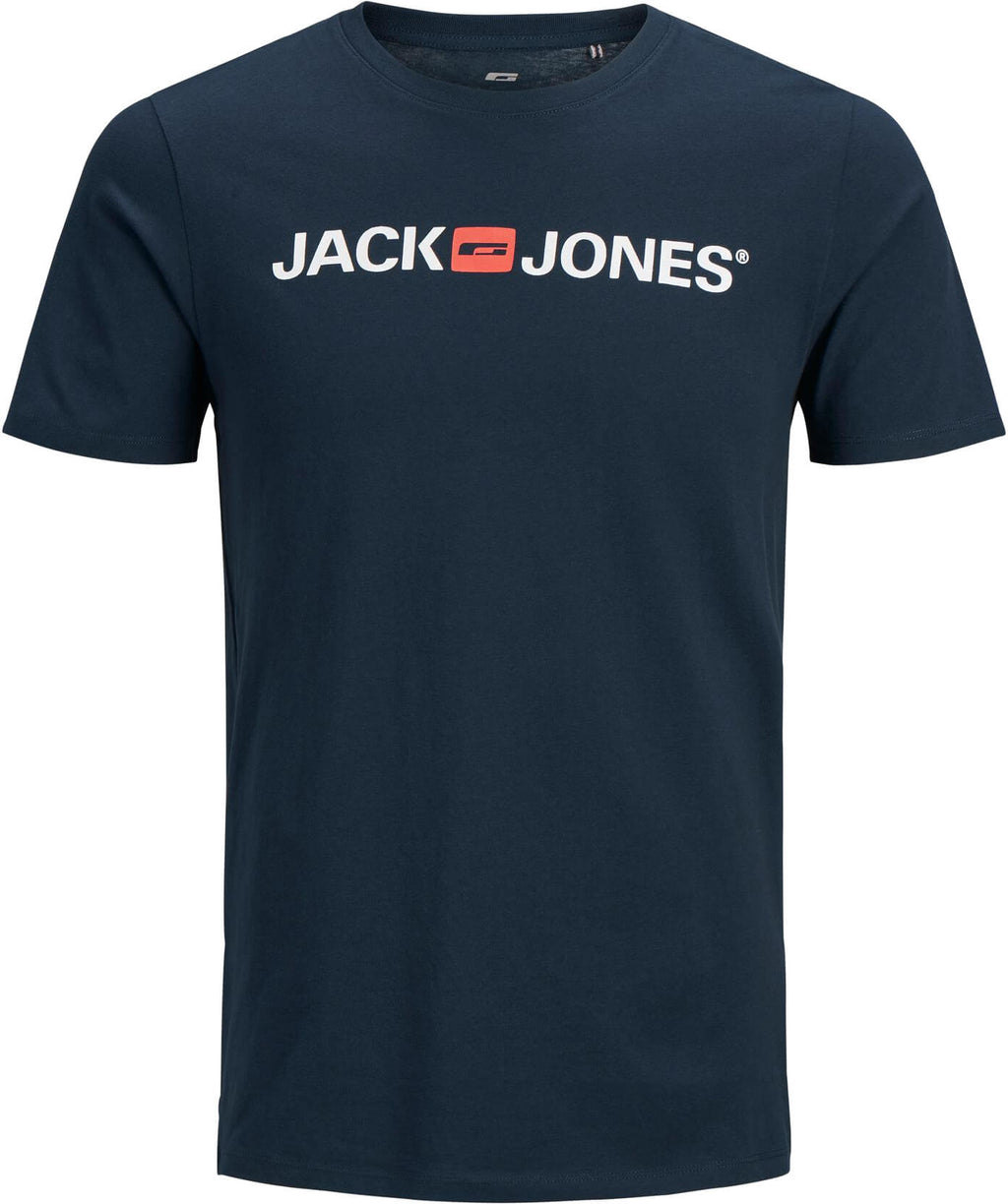 Jack&Jones PLUS Men's T-shirt JJECORP Regular Fit Navy Blazer