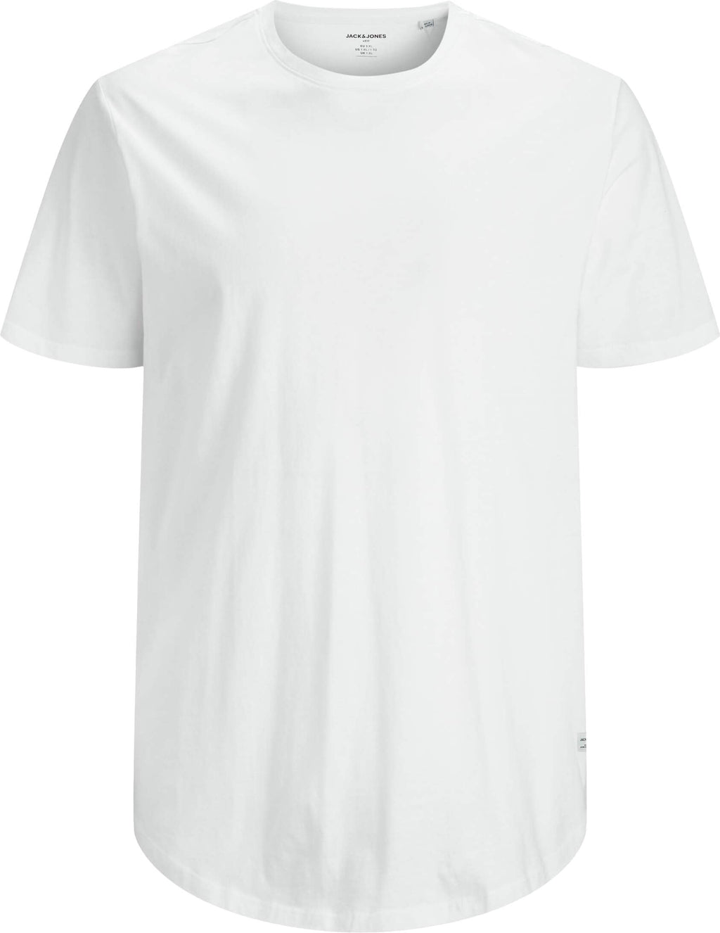 Jack&Jones PLUS Men's T-shirt JJENOA Long Line Fit White