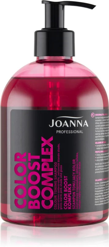 Joanna Professional Color Boost Complex shampoo neutralizing yellow tones 500 ml