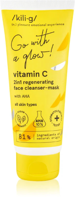 Kilig Vitamin C 2in1 Regenerating Face Cleanser Mask 75 ml