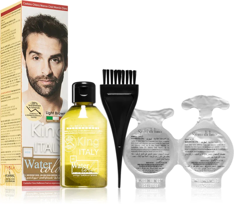 King Italy Water Color permanent hair dye for men