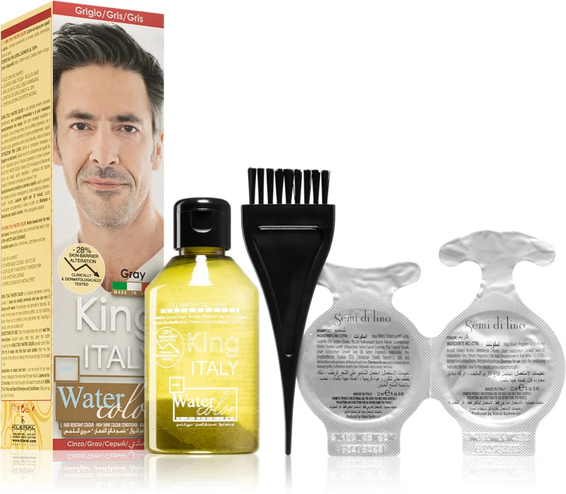 King Italy Water Color permanent hair dye for men