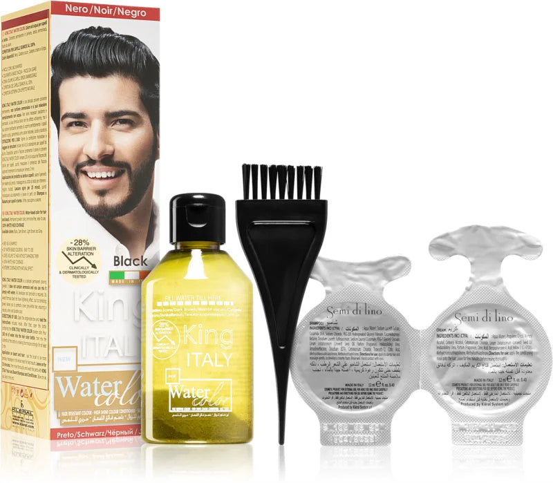 King Italy Water Color permanent hair dye for men
