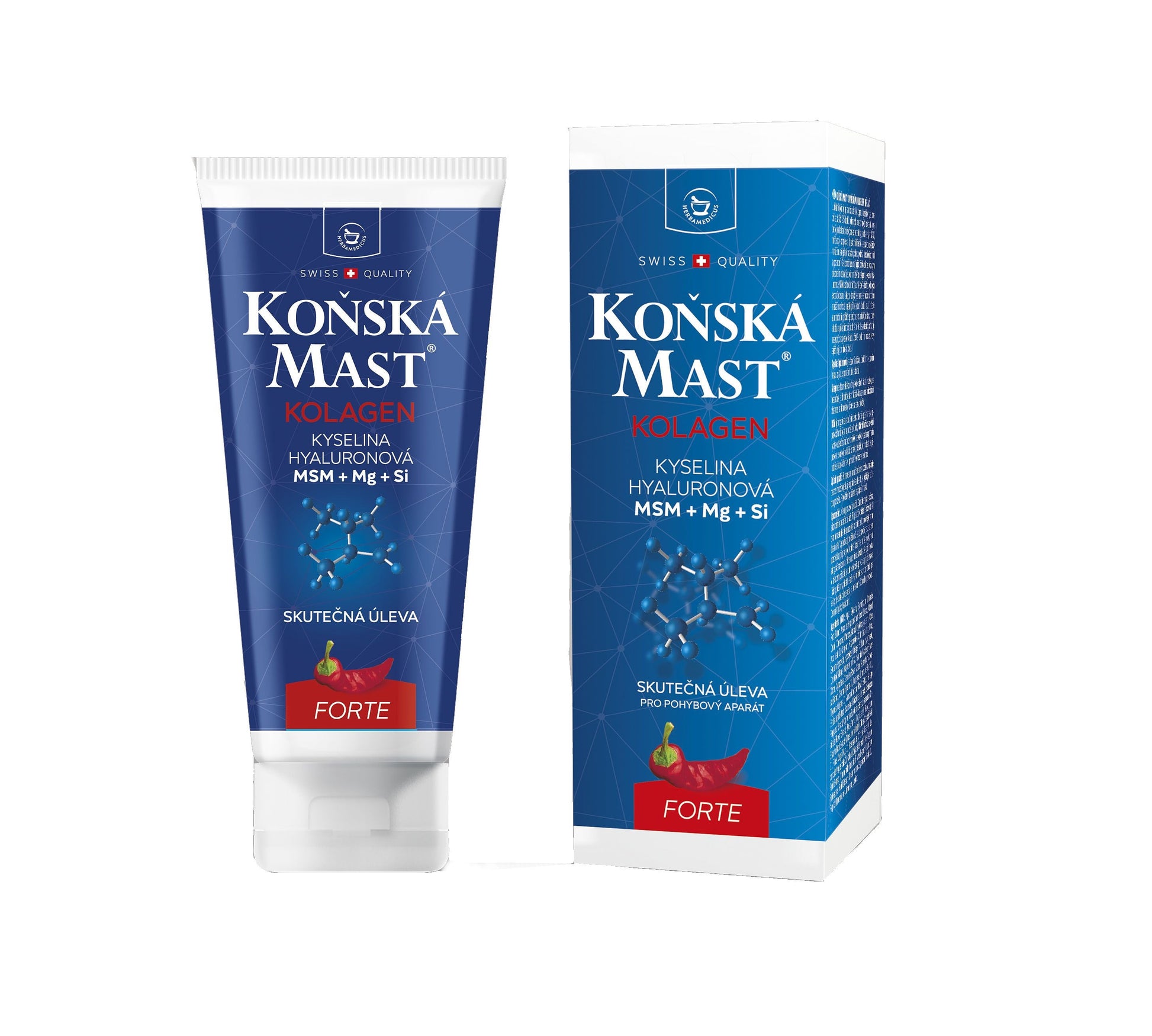 Herbamedicus Horse ointment with collagen forte warm 200 ml