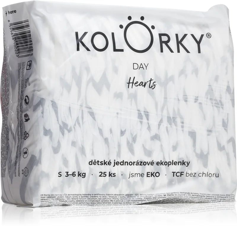 Kolorky Day Hearts disposable ECO diapers