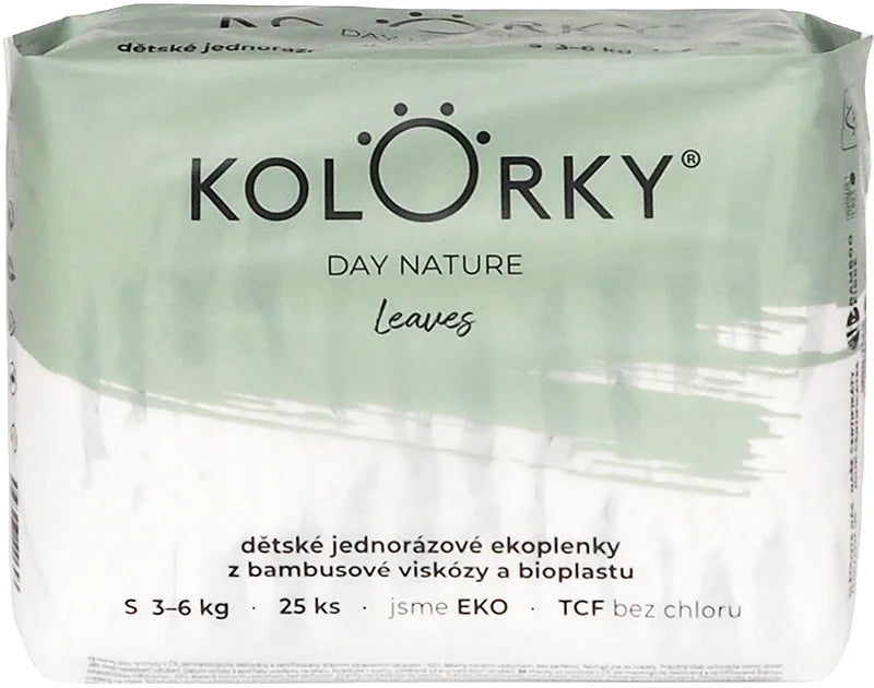 Kolorky Day Nature Bamboo Leaves disposable ECO diapers