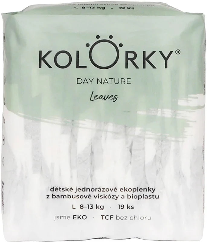 Kolorky Day Nature Bamboo Leaves disposable ECO diapers