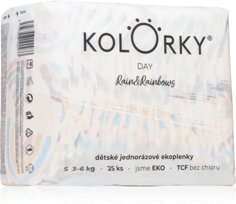 Kolorky Day Rain & Rainbow disposable ECO diapers