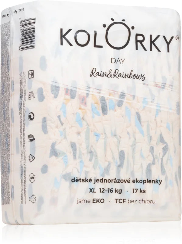 Kolorky Day Rain & Rainbow disposable ECO diapers