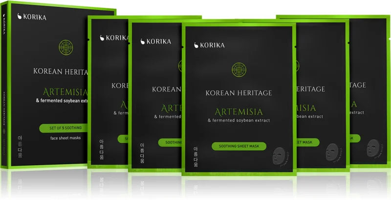 KORIKA Korean Heritage Set of 5 Soothing Face Sheet Masks
