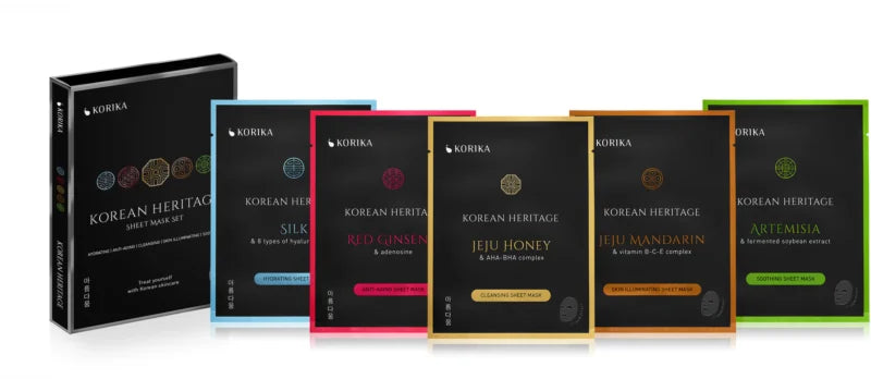KORIKA Korean Heritage Sheet Mask Set 5 pcs