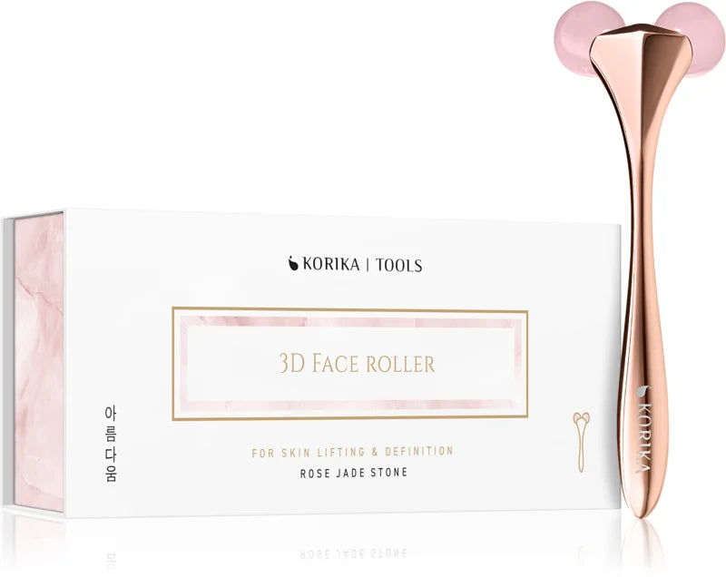 KORIKA 3D Face Roller Rose Jade Stone
