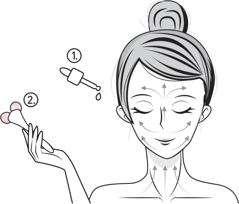 KORIKA 3D Face Roller Rose Jade Stone