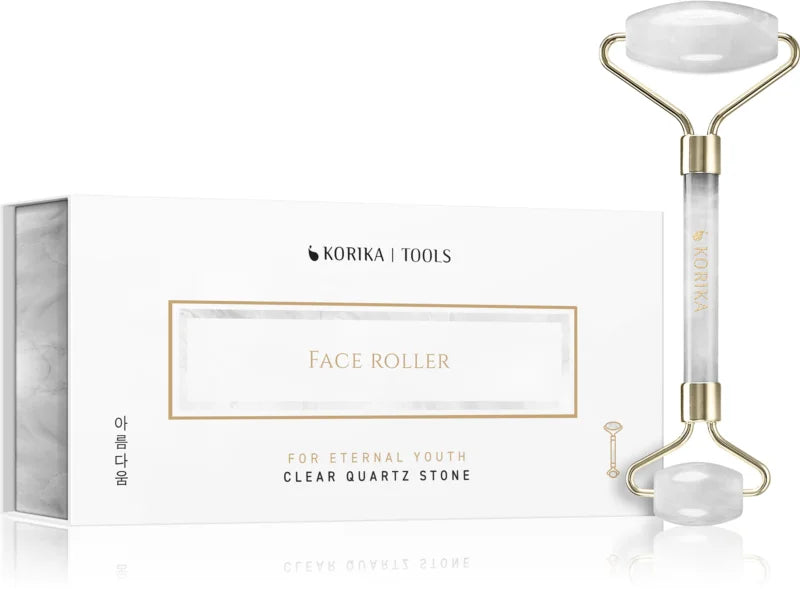 KORIKA Face Roller Clear Quartz Stone