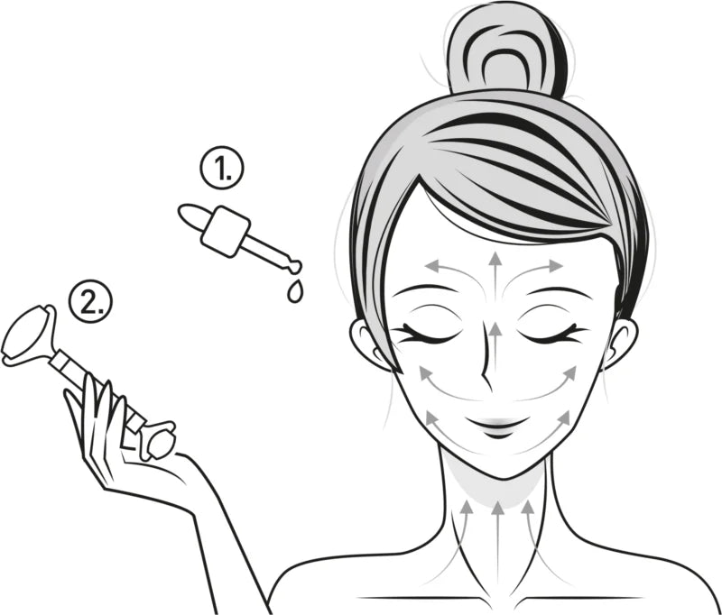 KORIKA Face Roller Clear Quartz Stone