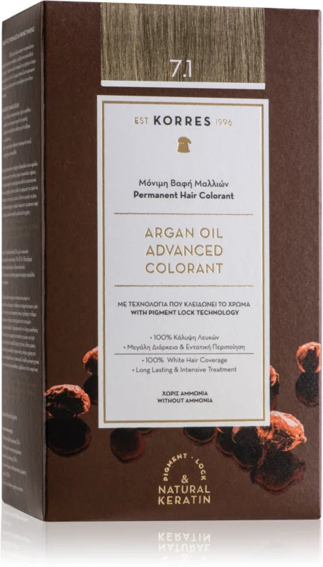Korres Argan Oil permanent hair dye