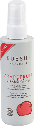 KUESHI NATURALS facial cleansing gel with cucumber and grapefruit extract, 200 ml