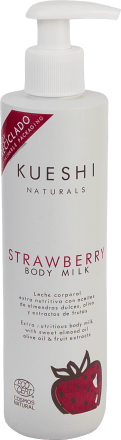 KUESHI NATURALS strawberry body milk, 250 ml